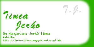 timea jerko business card